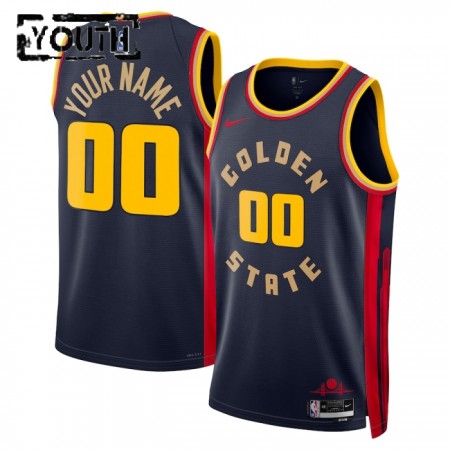 Dres Golden State Warriors Prilagođeni Nike 2024-25 City Edition Navy Swingman - Dječji